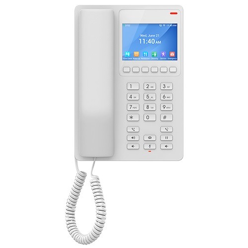 Grandstream GHP630W Teléfono de Hotel compacto, Blanco