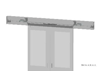 Knürr(Vertiv) SmartAisle Mechanische Schliessung, Lichtgrau,