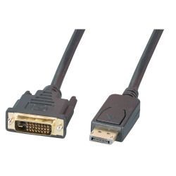 Cable de vídeo DisplayPort DVI-I 24+1, 1m