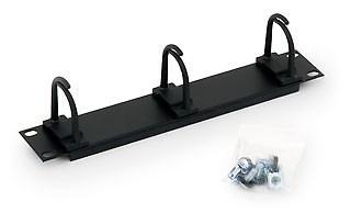 Triton 10"Wandgehäuse, zbh. Kabelführungsplatte, 1HE, Schwarz,