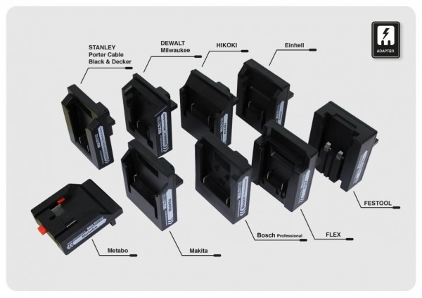 Synergy 21 LED Akku Multi Battery Baustrahler zub. Adapter - STANLEY / Porter Cable / Black &amp; Decker