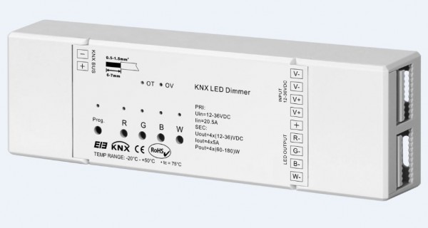 Synergy 21 Dimmer EOS 08 KNX 4*5A + efectos de color