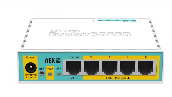 MikroTik RouterBOARD 750UPr2 con 5x 10/100Mbit, hEX PoE lite