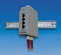 Microsens Switch industrial 4x10/100TX mit PoE / 2x100FX-SC