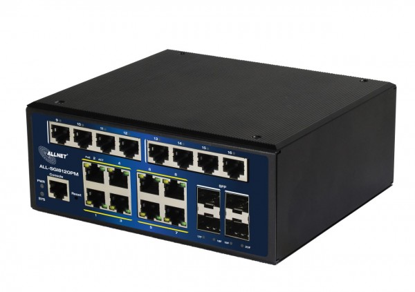ALLNET SGI8120PM Switch Industrial 20x PoE Full managed