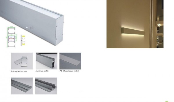 Synergy 21 ALU049 Perfil-U de aluminio, 2m