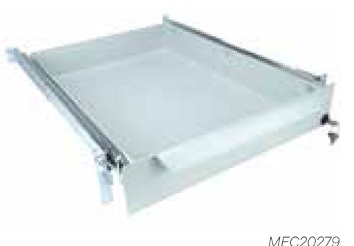 Vertiv(Knürr) zub.Schubfach 4HE+Schloß 19?? t565-750, Lichtgrau,