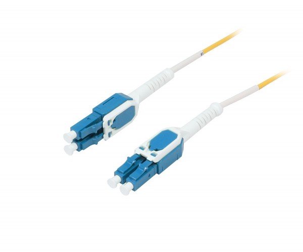 LWL-2-Faser-Patchk. 20mtr.LC-LC, 9/125um, OS2, Uniboot(drehbar), Push/Pull, AD=2mm, Synergy 21