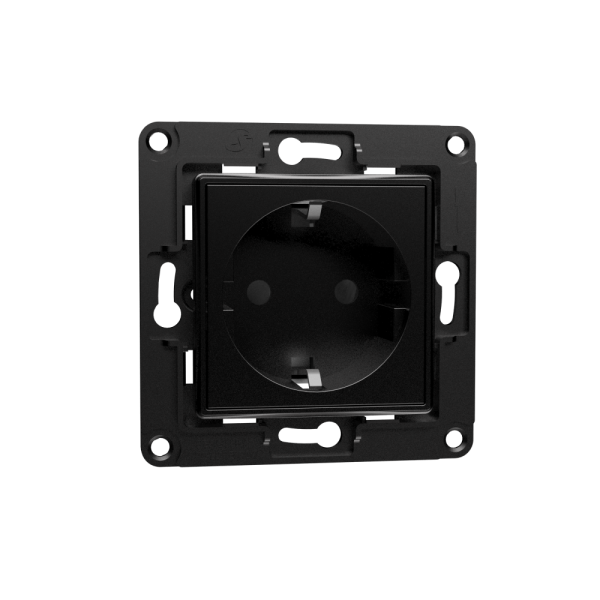 Shelly Enchufe de pared, Negro