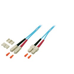 LWL-2-Faser-Patchk. 0, 5mtr.SC-SC, 50/125um, OM3