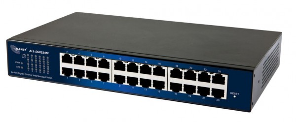 ALLNET ALL-SG8324M Switch 24x 10/100/1000Mbit sin ventilador