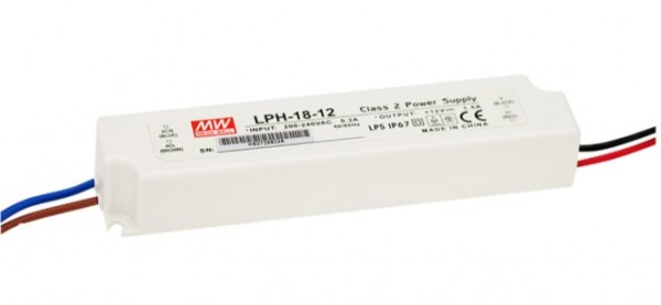 MEAN WELL Netzteil - 12V 18W, IP67