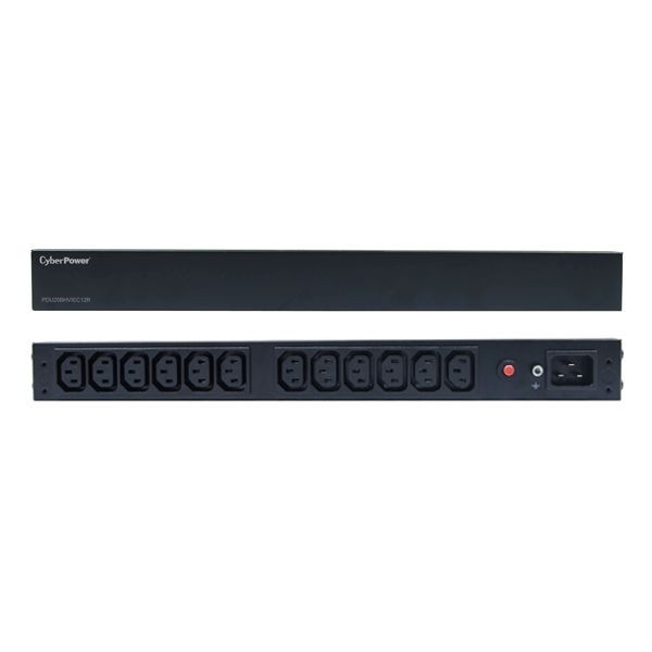 CyberPower PDU, BASIC, 230V/16A, 1HE, 12x C13 Ausgang, 1xC20