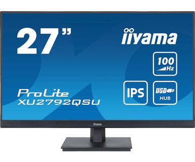 iiyama ProLite Pantalla 27" IPS WQHD con concentrador USB, negro