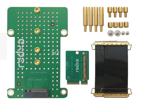 Radxa Adaptador M.2 con E-Key a IPEX para Rock 5A
