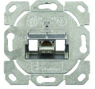 Telegärtner Modulträger, UP-Dose, f. 1xAMJ-SL-Mod.,designfähig,(Keystone), incl.1x AMJ-SL Module T568B