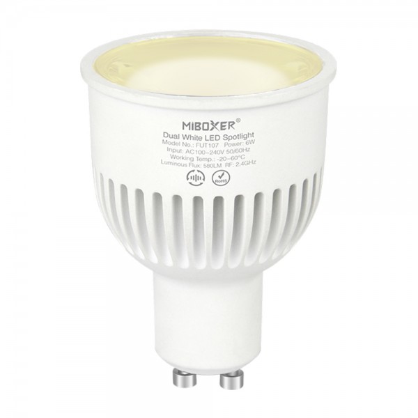 Synergy 21 LED Retrofit GU10 6W Dual White LED Spotlight *Milight/Miboxer*