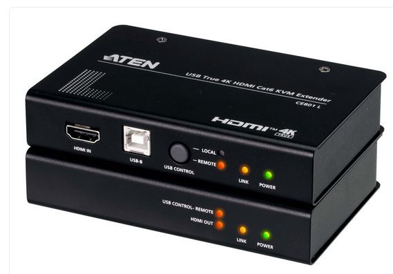 Aten Video/Audio-Extender, 70/100mtr., HDMI, Sender/Empfänger-Set, (4K bei 70m)