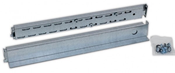 Triton 19"zbh. L-Schiene(Teleskoptragschienen), variabel, für Schranktiefe 600?800mm,