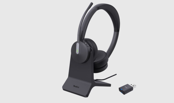 Yealink WH64 Auricular Híbrido con Stand de carga, Teams