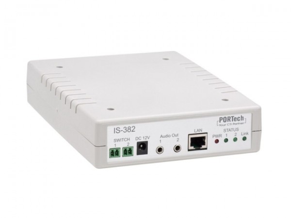 Portech VoIP SIP IP Gateway IS-382 2 Port IP Gateway 2x 3,5m