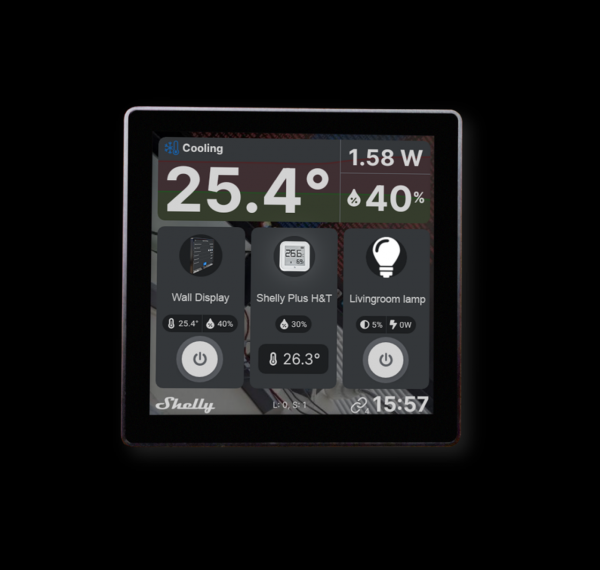 Shelly Wall Display Android, Negro