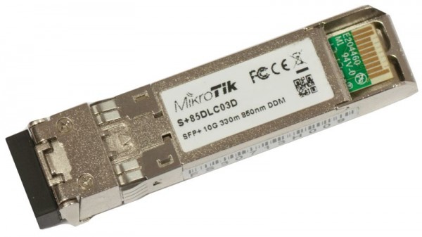 MikroTik Módulo SFP+ 10G 300m 850nm, Multimodo