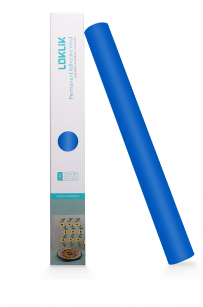 LOKLIK Vinilo adhesivo permanente Mate azul rey